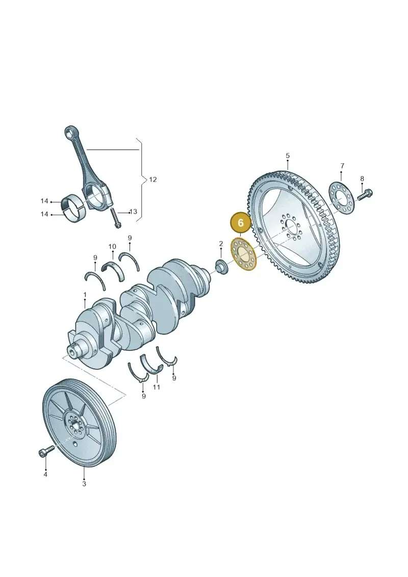 077105303H — Volkswagen Touareg                08> (2007-) diagram 478105220, position 6