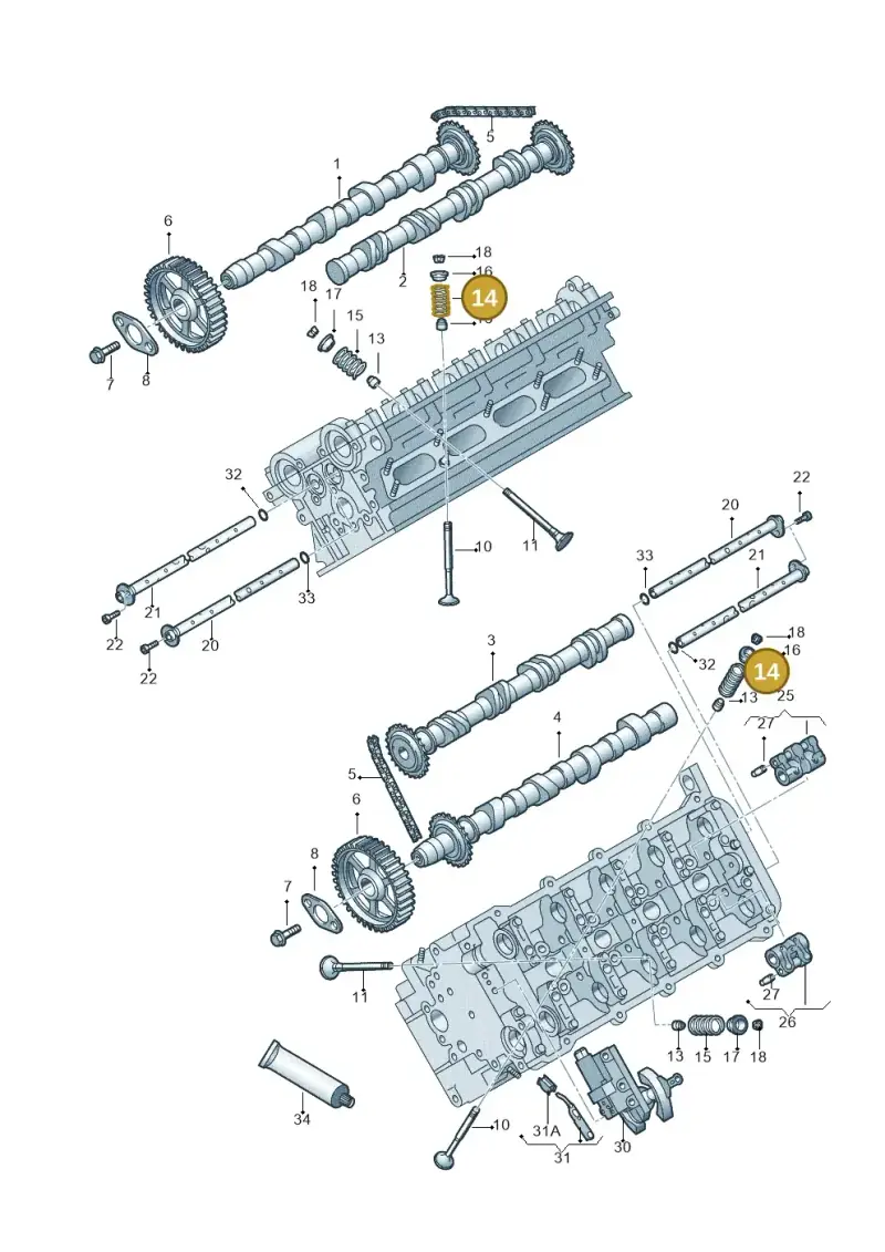 077109633E — Volkswagen Phaeton 4motion (2010-2016) diagram 710109300, position 14