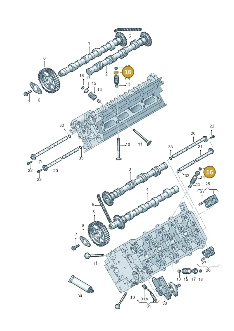 077109641G — Volkswagen Phaeton 4motion (2010-2016) diagram 710109300, position 16