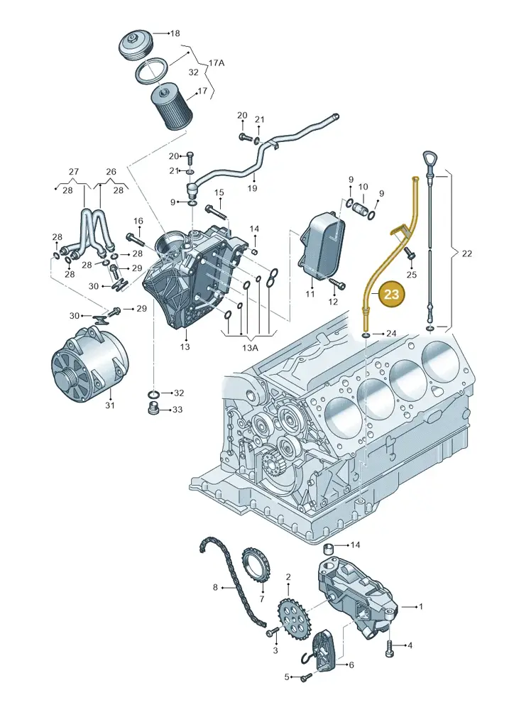 077115630T — Volkswagen Phaeton 4motion (2010-2016) diagram 710115300, position 23