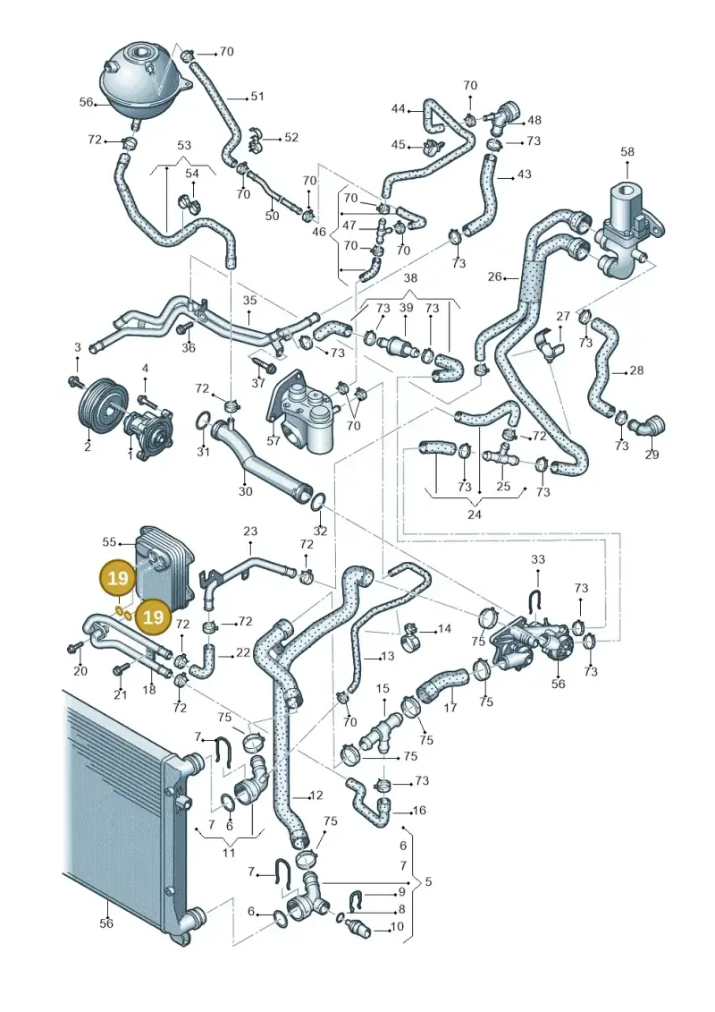 077121437 — Volkswagen JETTA                  06> (2005-) diagram 420121210, position 19