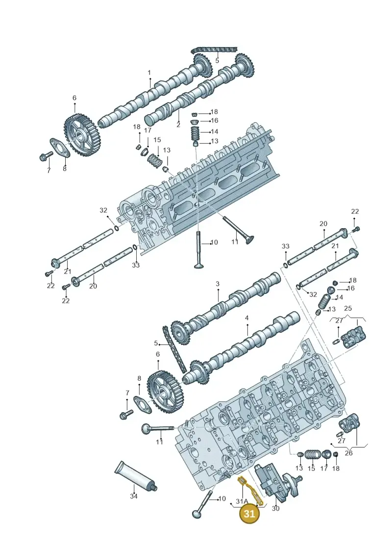 077198217 — Volkswagen Phaeton 4motion (2010-2016) diagram 710109300, position 31