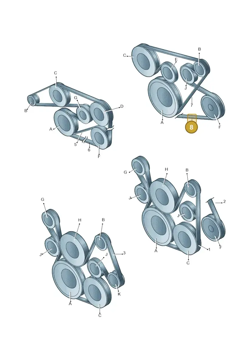 077903137AE — Volkswagen Phaeton (lang) (2003-2006) diagram 176903950, position 8