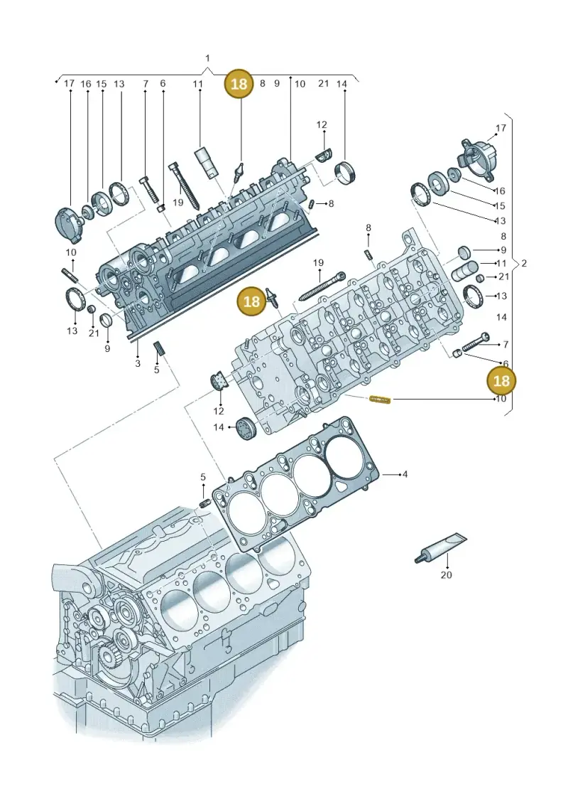 078103251 — Volkswagen Phaeton 4motion (2010-2016) diagram 274103500, position 18