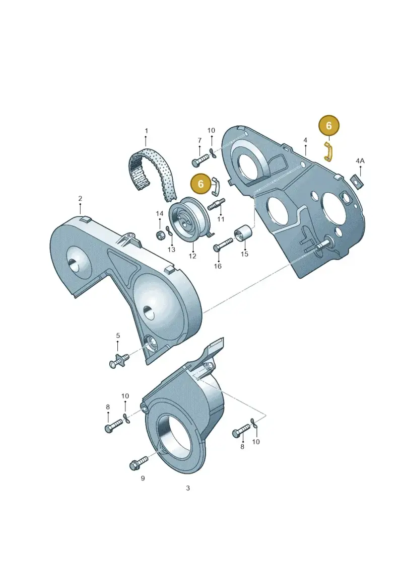 078109150A — Volkswagen LUPO/3L TDI (2003-2005) diagram 158109600, position 6