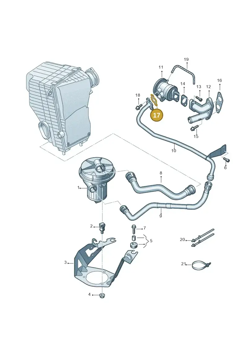 078131120K — Volkswagen Touareg (2005-2006) diagram 274131050, position 17