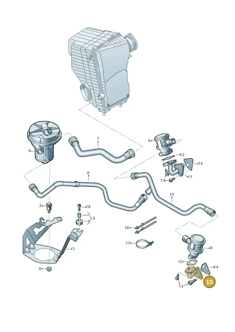 078131166 — Volkswagen Touareg (2005-2006) diagram 478131100, position 10