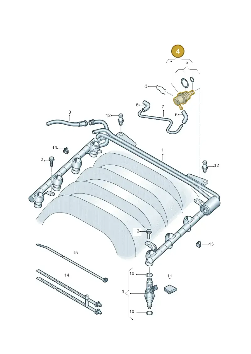 078133534C — Volkswagen Phaeton 4motion (2010-2016) diagram 291133600, position 4