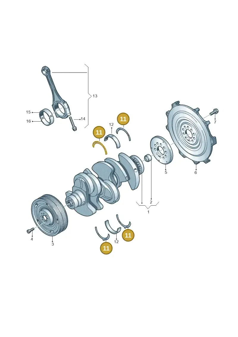 078198421 — Volkswagen Touareg BlueMotion (2014-2018) diagram 693105050, position 11