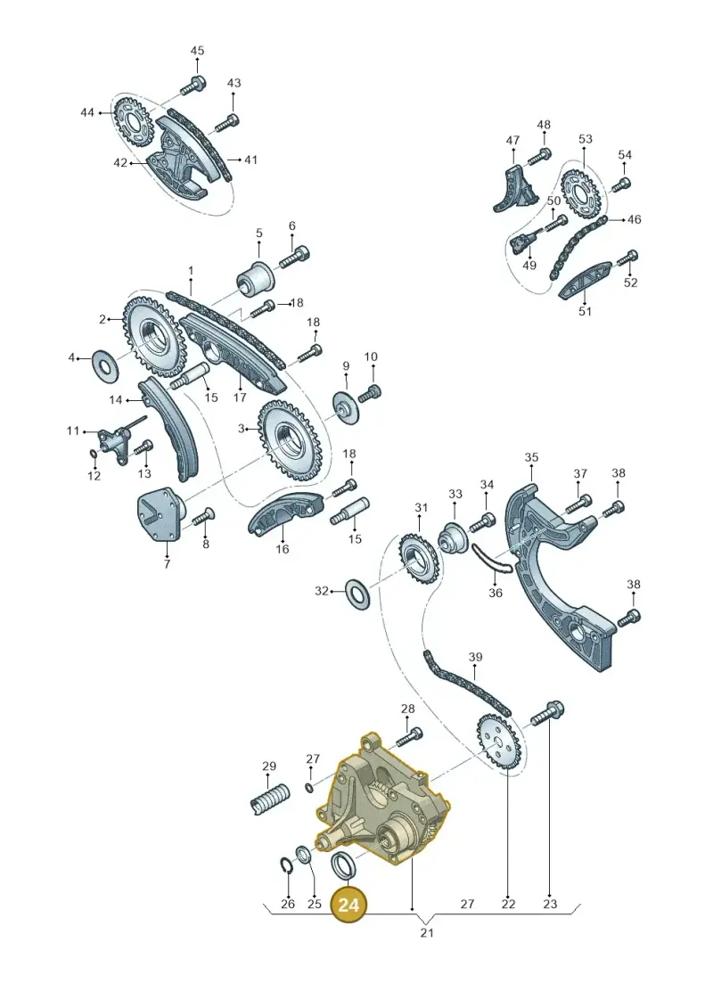 079103051J — Volkswagen Touareg BlueMotion (2014-2018) diagram 277109900, position 24