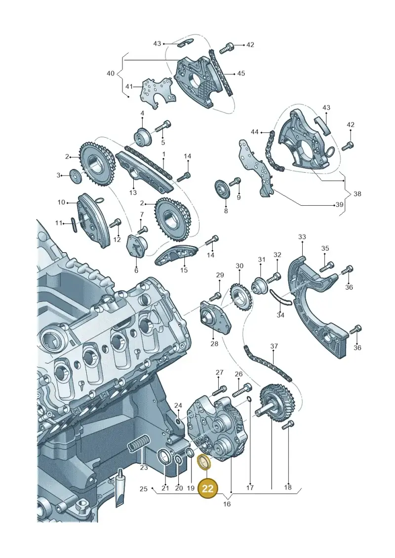 079103051J — Volkswagen Touareg BlueMotion (2014-2018) diagram 478109670, position 22