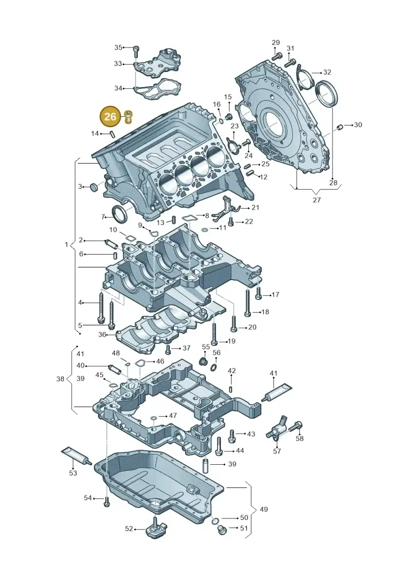079103175H — Volkswagen Touareg                08> (2007-) diagram 478103120, position 26