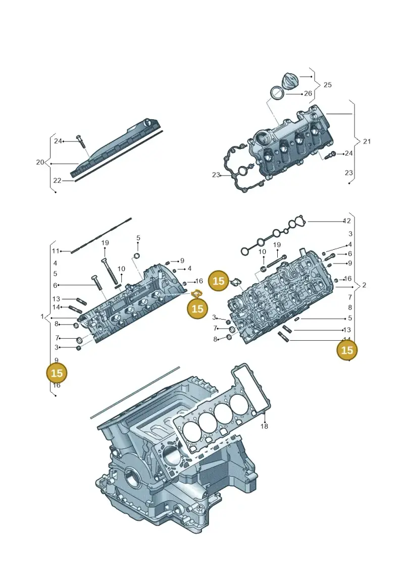 079103411H — Volkswagen Touareg                08> (2007-) diagram 478103520, position 15