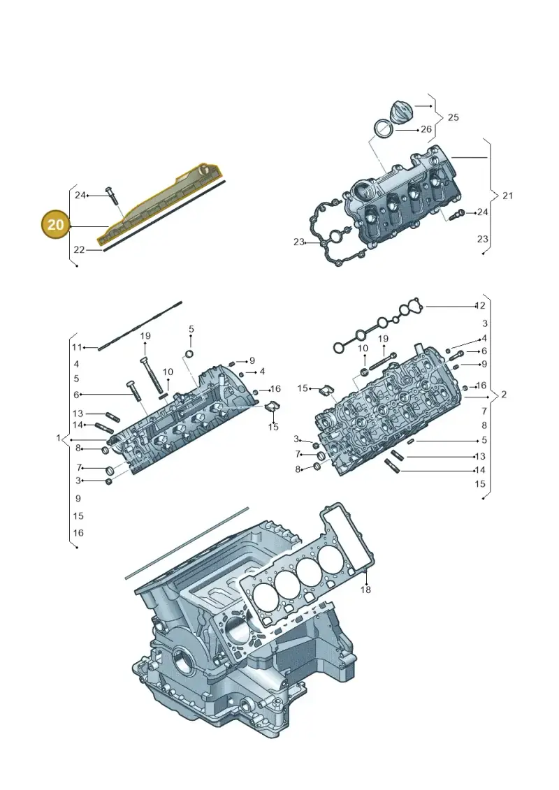 079103472AF — Volkswagen Touareg                08> (2007-) diagram 478103520, position 20