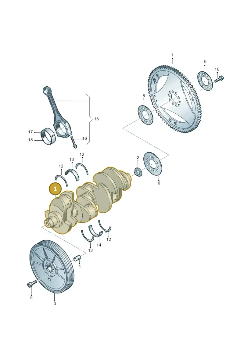 079105101CH — Volkswagen Touareg BlueMotion (2014-2018) diagram 748105150, position 1