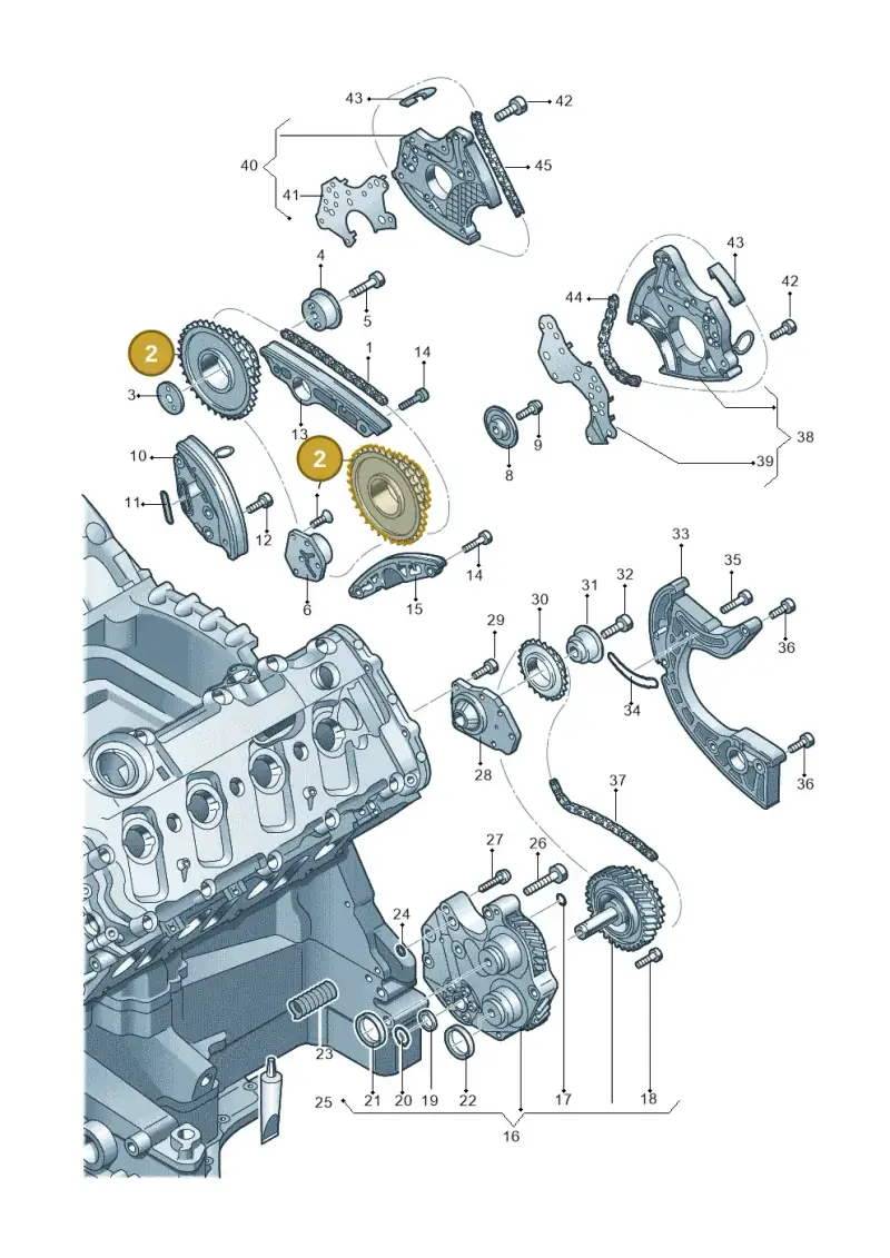 079109077G — Volkswagen Touareg BlueMotion (2014-2018) diagram 478109670, position 2