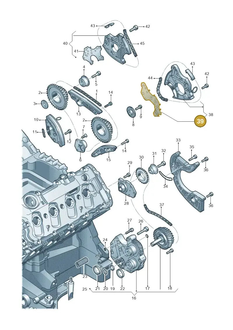 079109139J — Volkswagen Touareg BlueMotion (2014-2018) diagram 478109670, position 39
