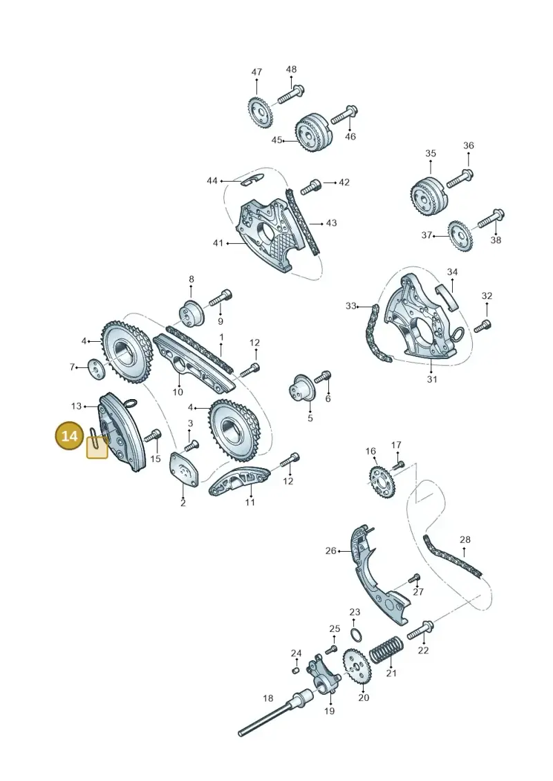 079109139L — Volkswagen Touareg BlueMotion (2014-2018) diagram 693109550, position 14