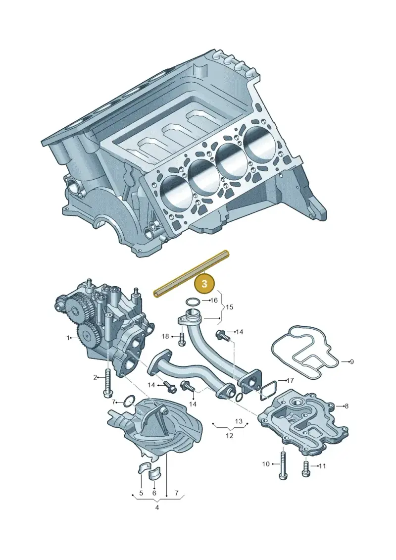 079115120S — Volkswagen Touareg BlueMotion (2014-2018) diagram 693115150, position 3