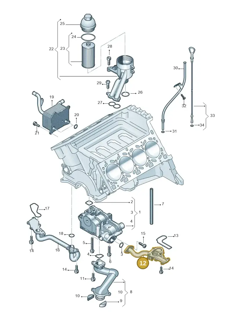 079115203E — Volkswagen Touareg                08> (2007-) diagram 478115220, position 12