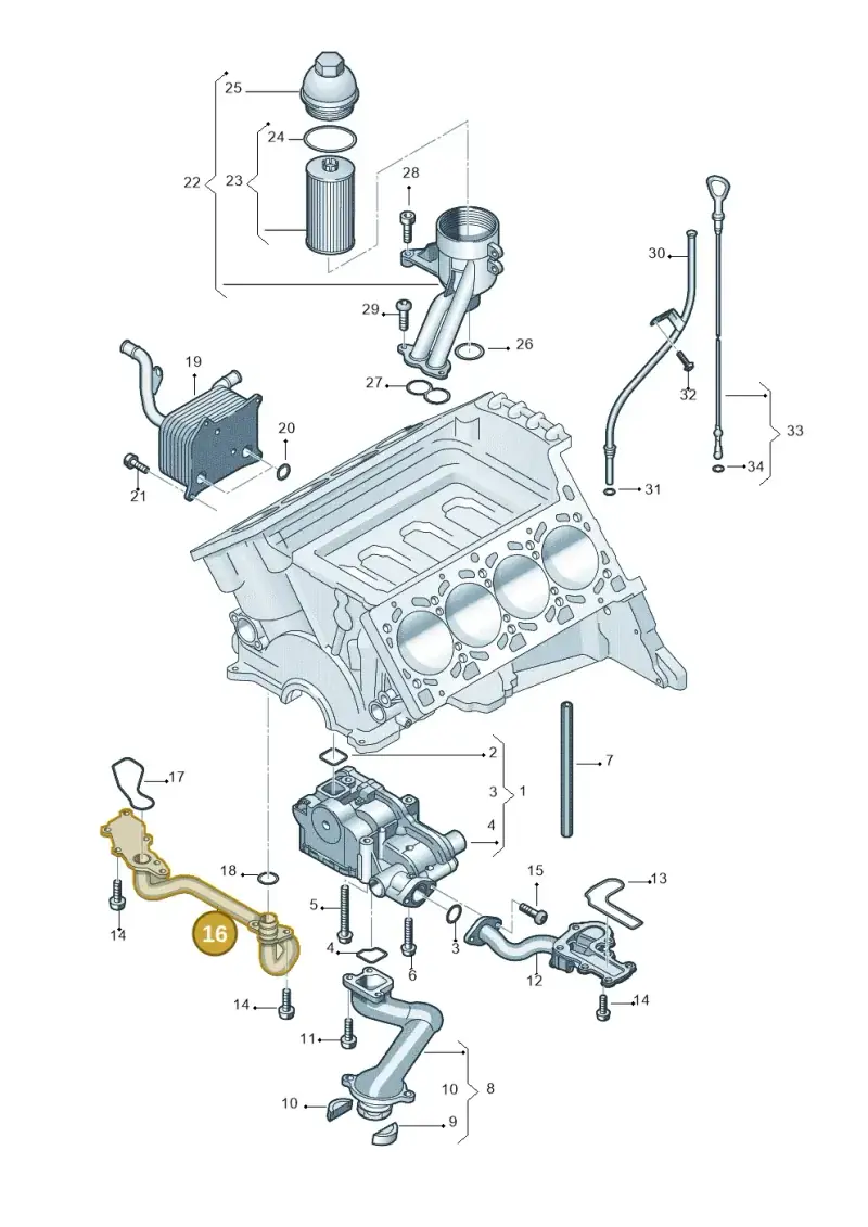 079115278Q — Volkswagen Touareg                08> (2007-) diagram 478115220, position 16