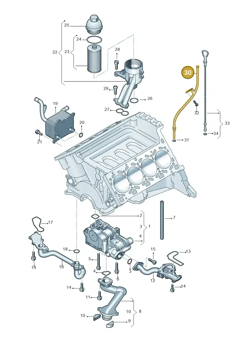 079115630P — Volkswagen Touareg                08> (2007-) diagram 478115220, position 30