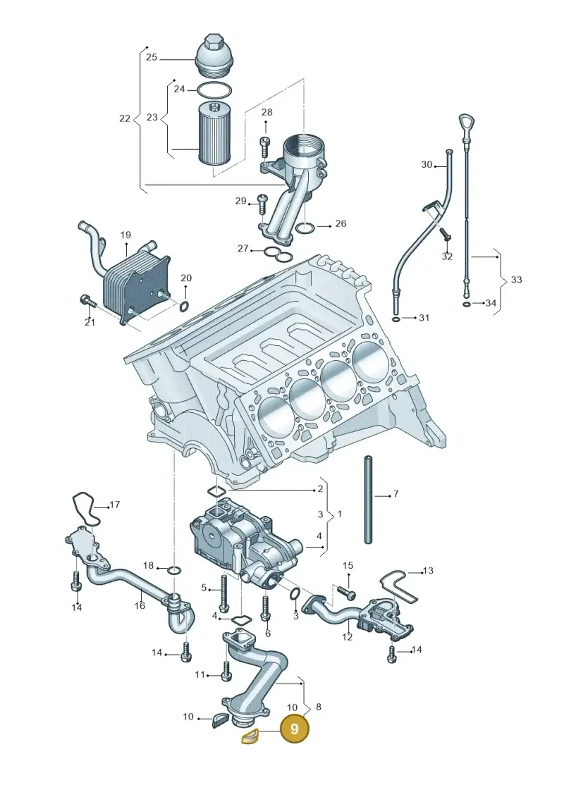 079115638C — Volkswagen Touareg                08> (2007-) diagram 478115220, position 9
