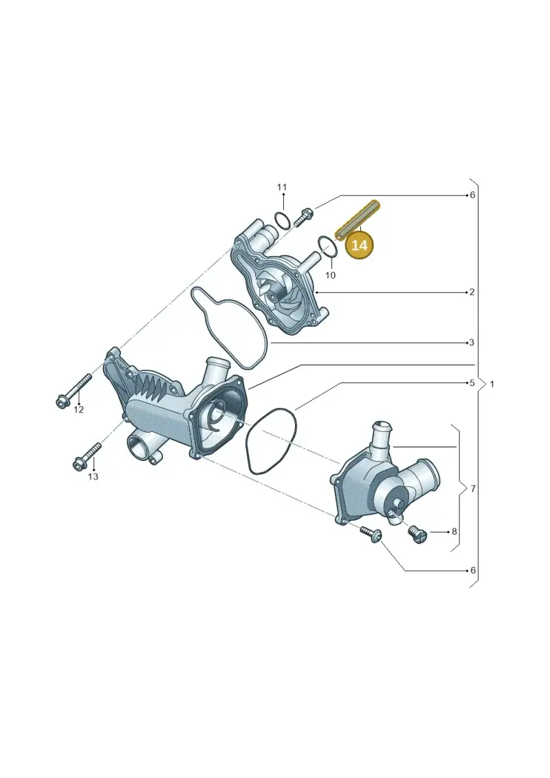 079121236D — Volkswagen Touareg BlueMotion (2014-2018) diagram 693121070, position 14