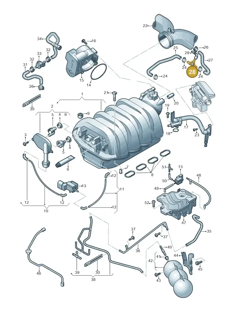 079133753 — Volkswagen Touareg                08> (2007-) diagram 493133630, position 28