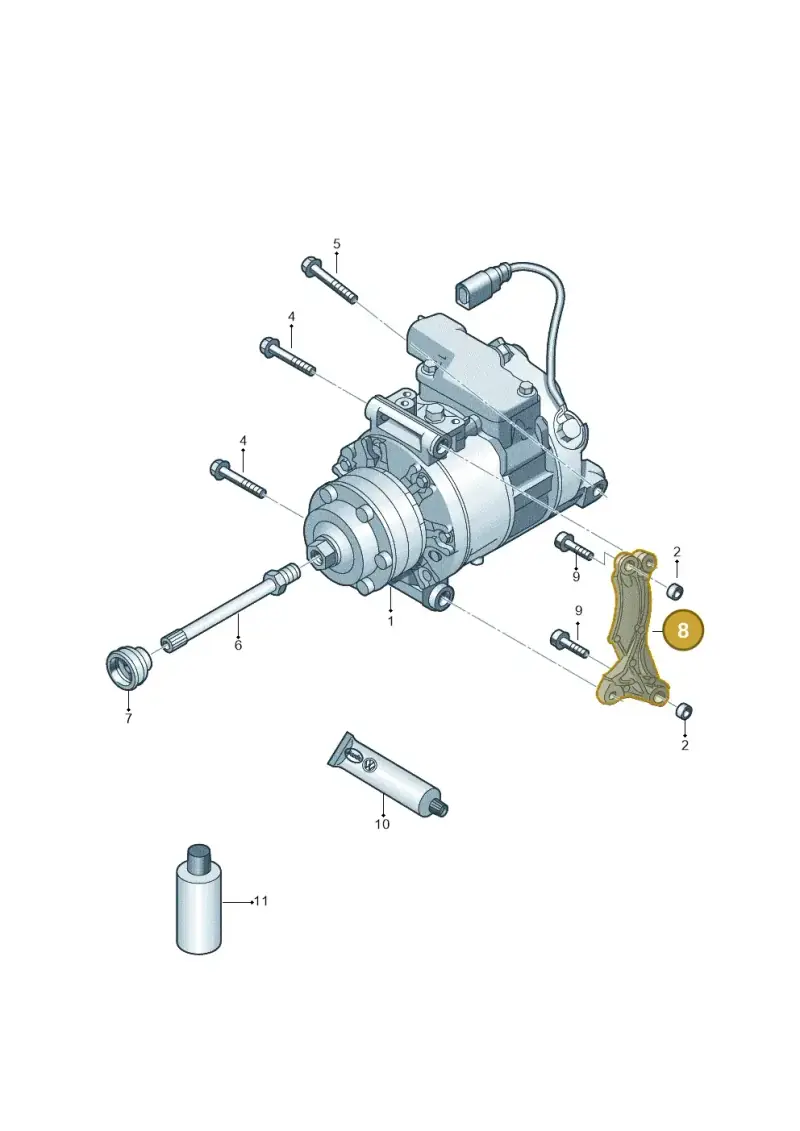 079260885B — Volkswagen Touareg BlueMotion (2014-2018) diagram 693260300, position 8