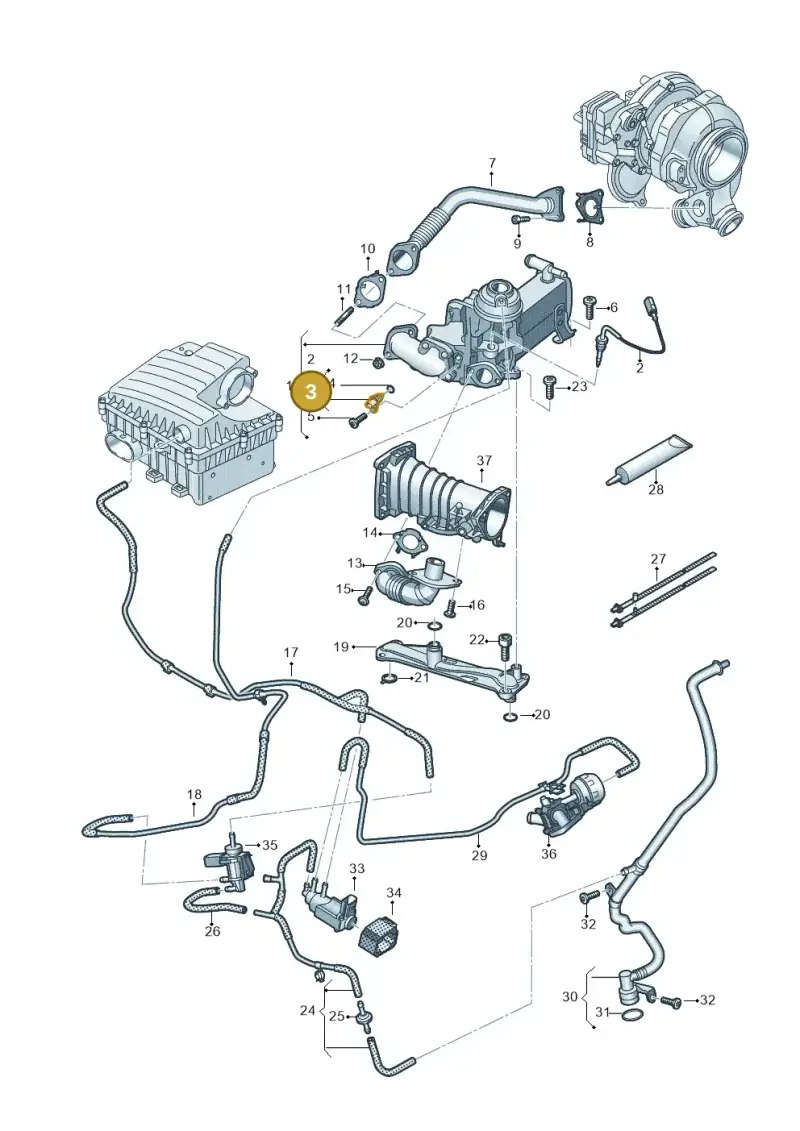 079919523B — Volkswagen Amarok twin cab (2022-) diagram 894131700, position 3