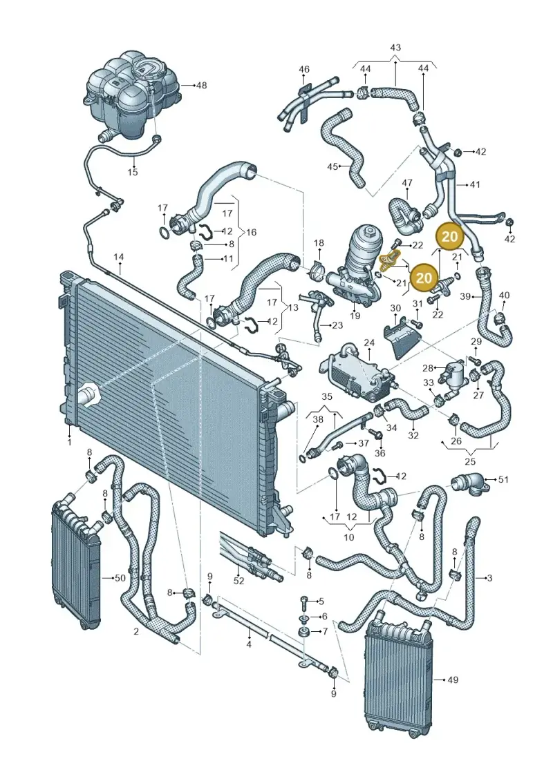 079919523H — Volkswagen Touareg (2017-2023) diagram 439121390, position 20