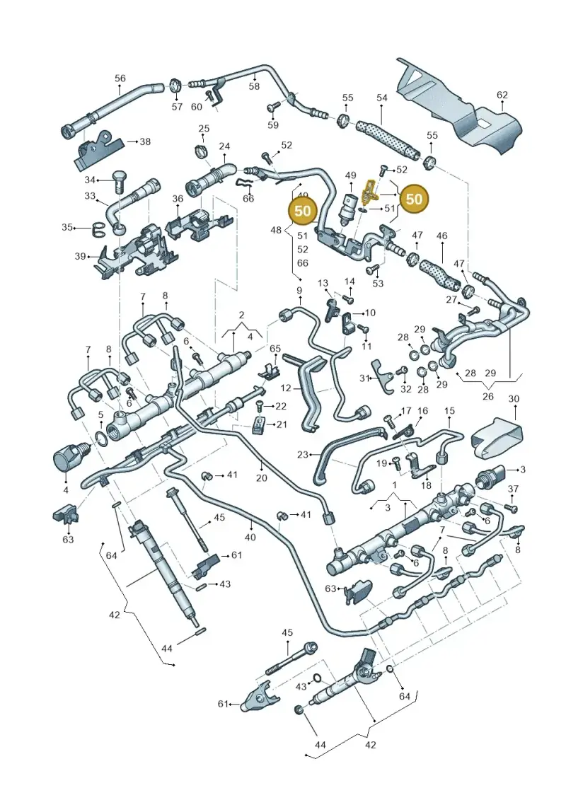 079919523H — Volkswagen Touareg (2017-2023) diagram 439130060, position 50
