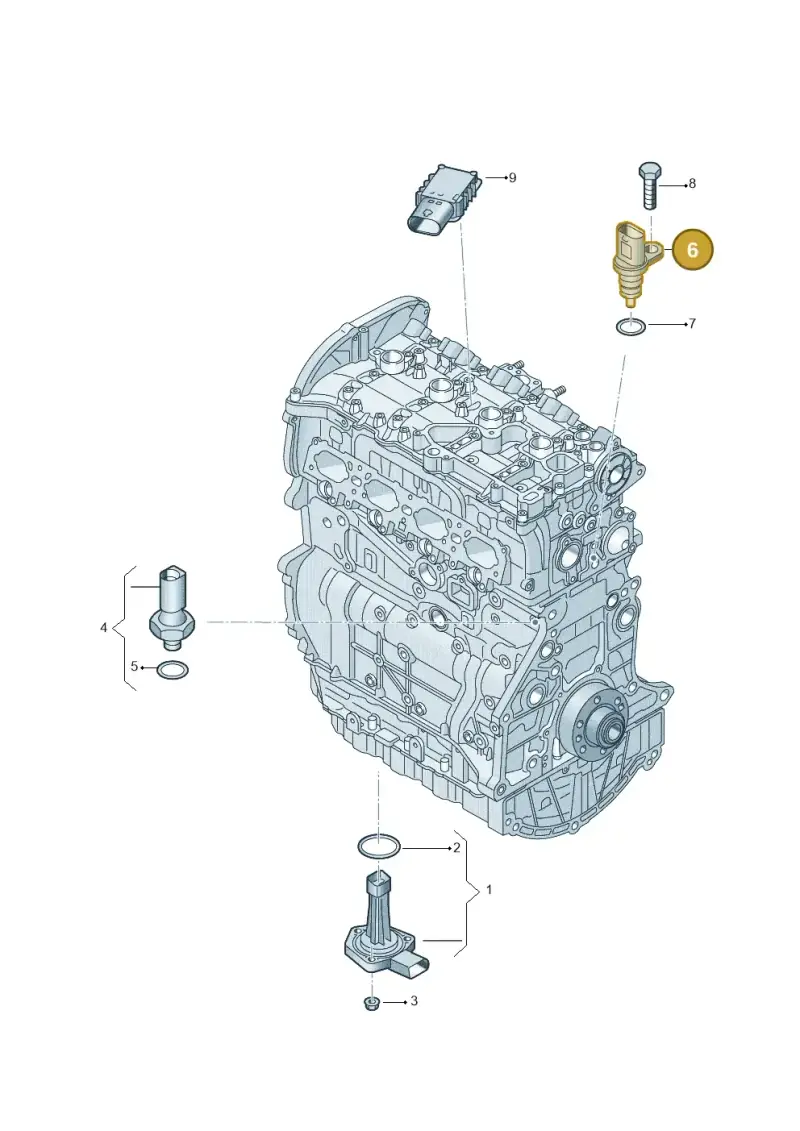 079919523J — Volkswagen Touareg (2017-2023) diagram 439919040, position 6