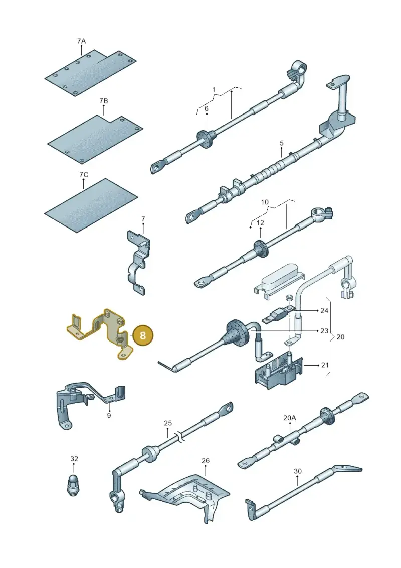 079971845Q — Volkswagen Touareg                08> (2007-) diagram 274972040, position 8