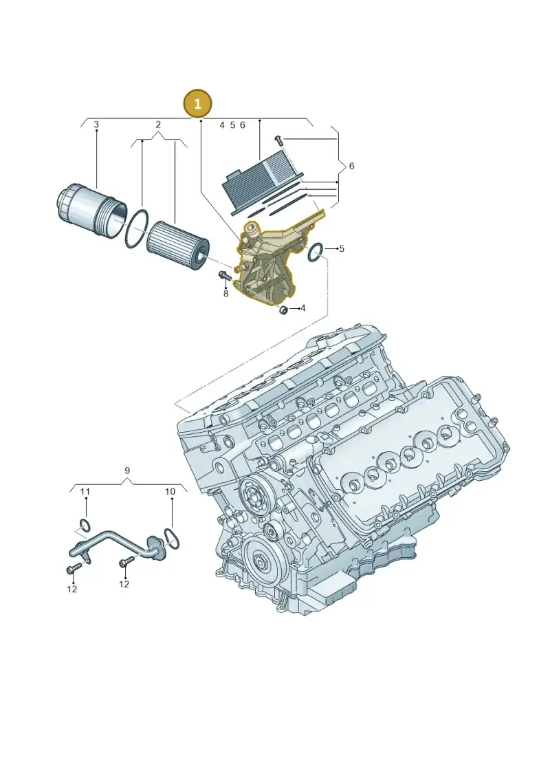07C117013AQ — Volkswagen Phaeton 4motion (2010-2016) diagram 258115920, position 1