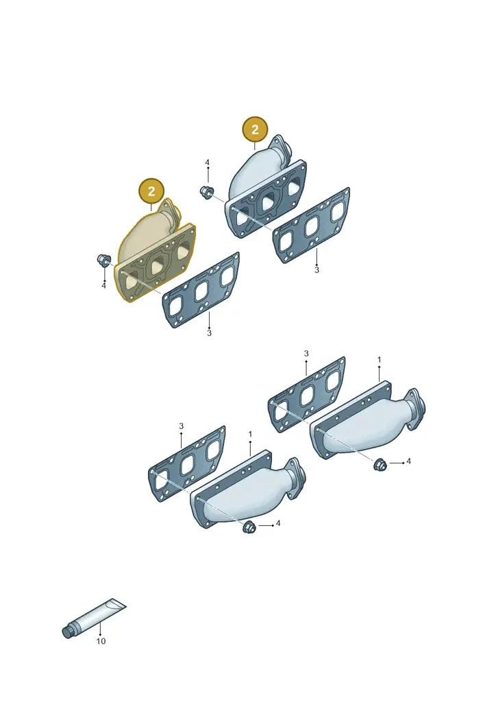 07C253018P — Volkswagen Phaeton 4motion (2010-2016) diagram 710253320, position 2