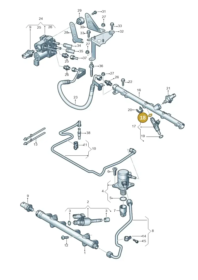 07C906149 — Volkswagen Caddy Maxi Kombi (2020-2024) diagram 827133132, position 18