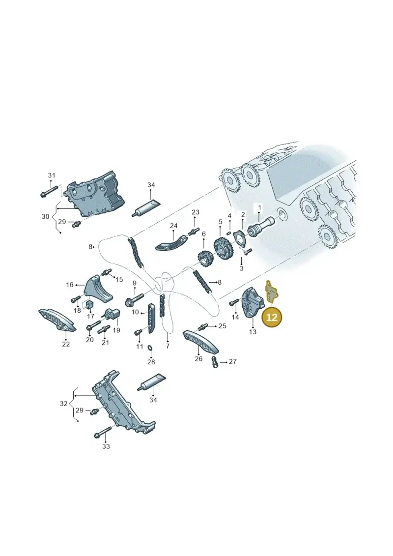 07D109092B — Volkswagen Phaeton (lang) (2003-2006) diagram 226109970, position 12