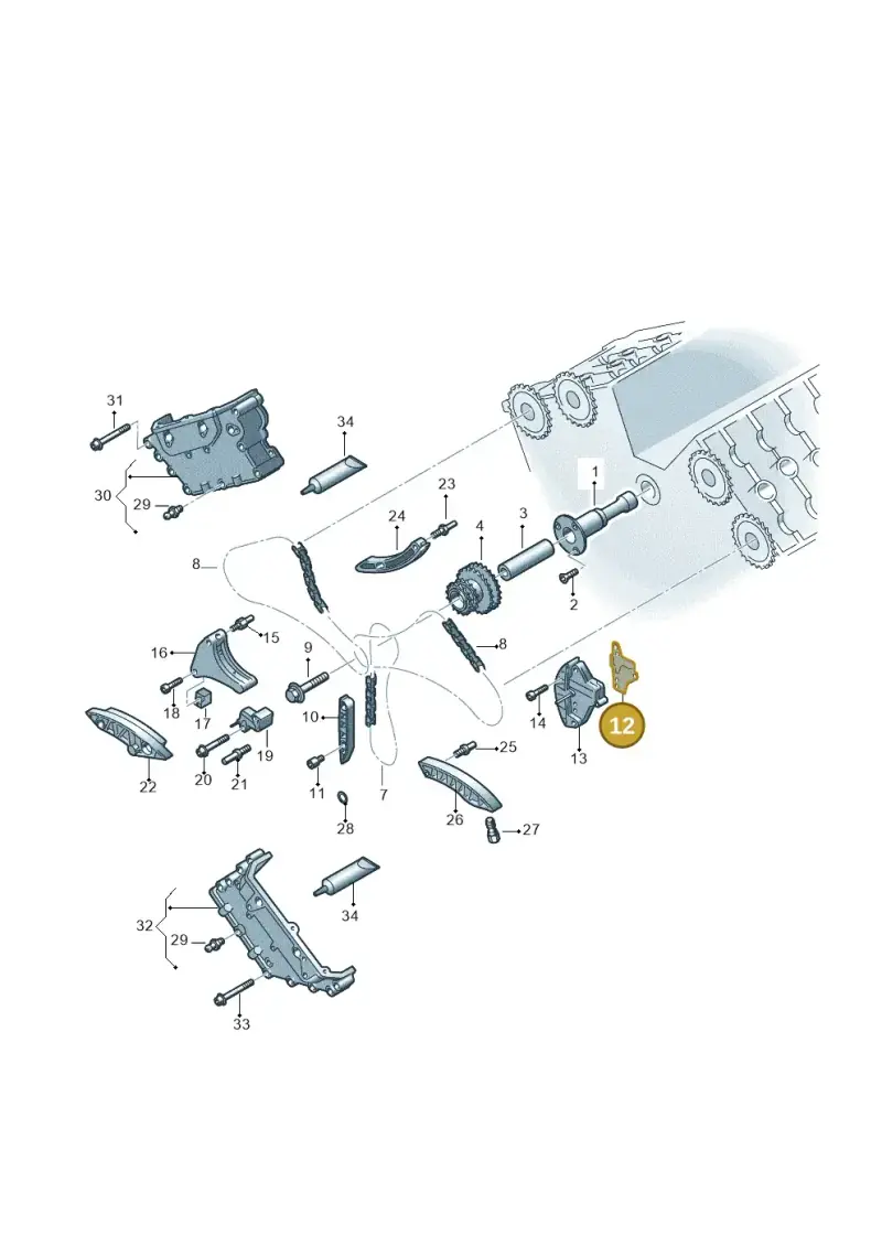 07D109092B — Volkswagen Phaeton 4motion (2010-2016) diagram 258109910, position 12