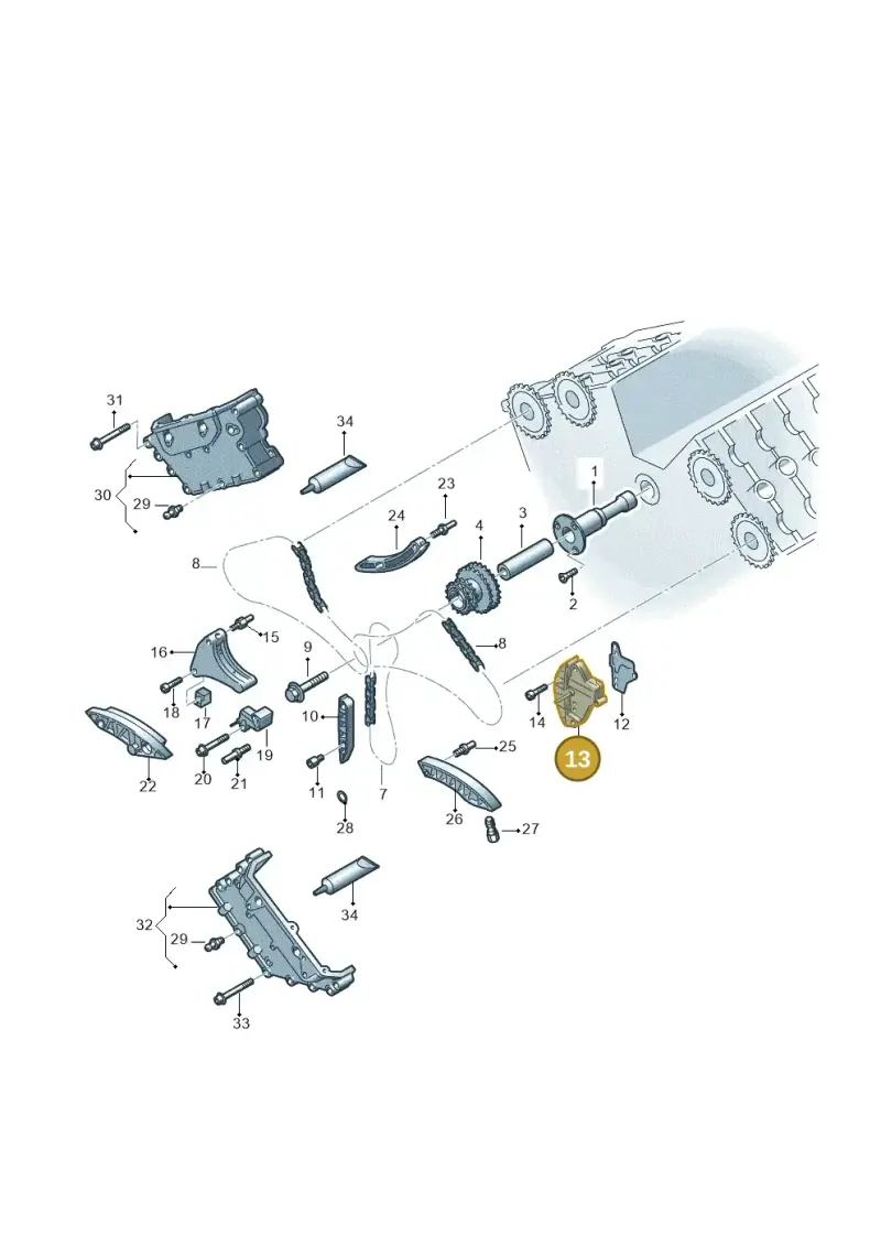 07D109467G — Volkswagen Phaeton 4motion (2010-2016) diagram 258109910, position 13