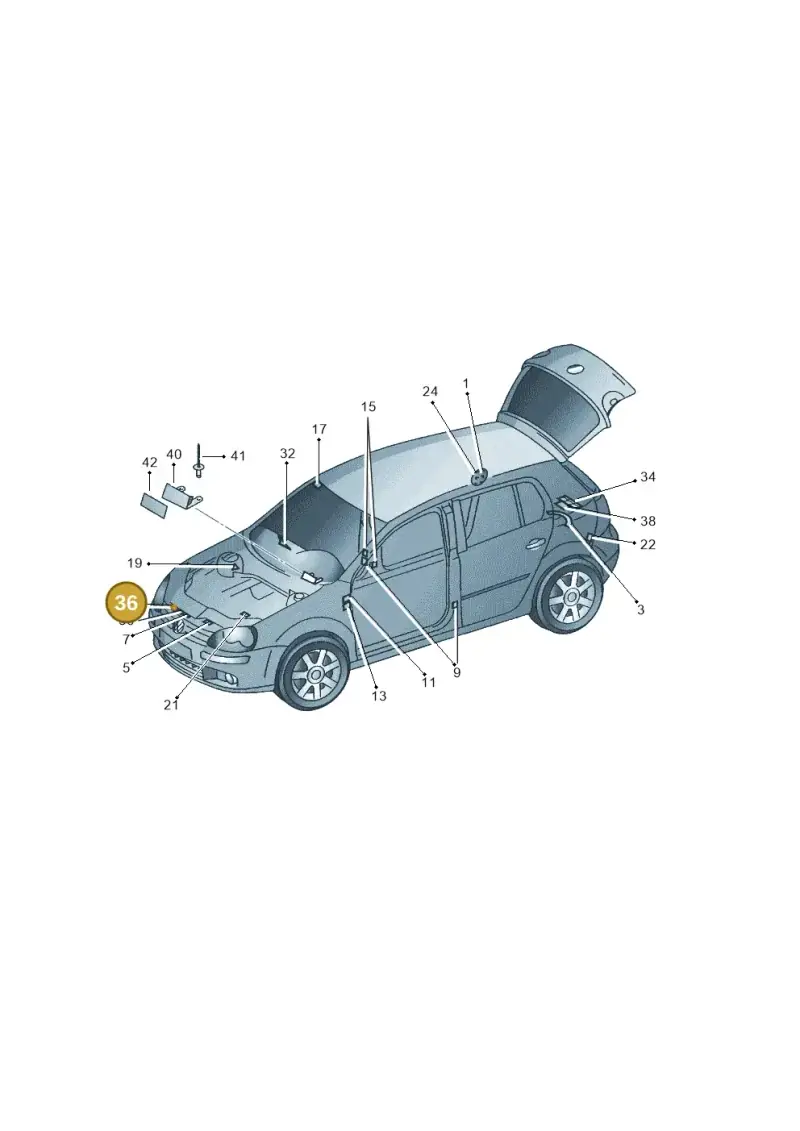 07K010706T — Volkswagen Golf (2011-2013) diagram 420010000, position 36