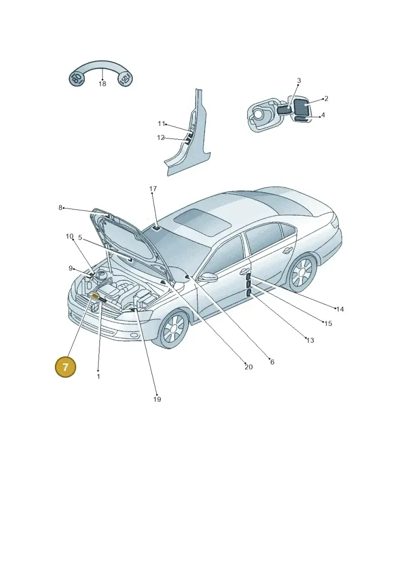 07K010706T — Volkswagen Jetta (2014-2017) diagram 789010000, position 7