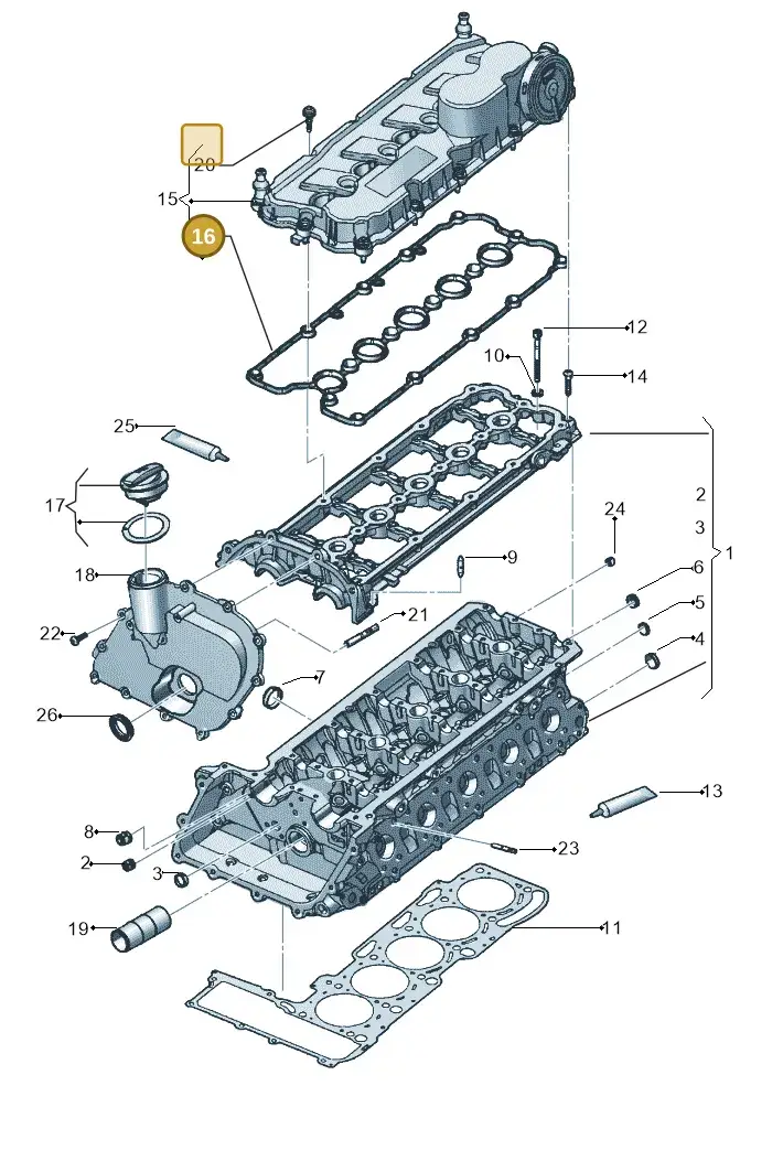 07K103483B — Volkswagen New Beetle             06> (2005-) diagram 449103600, position 16