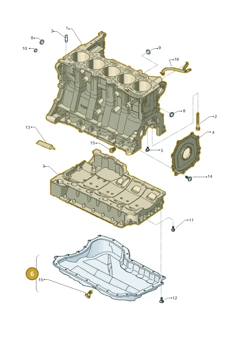 07K103600A — Volkswagen New Beetle             06> (2005-) diagram 449103200, position 6
