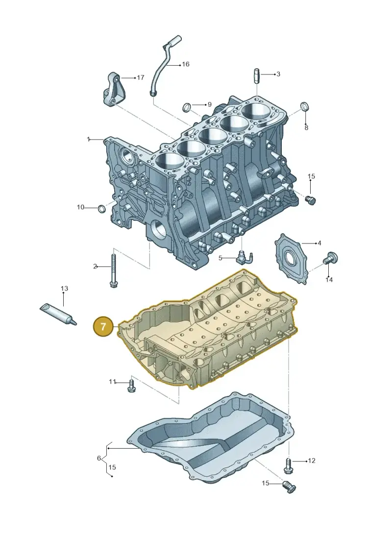 07K103603B — Volkswagen New Beetle Cabrio.     06> (2005-) diagram 470103250, position 7