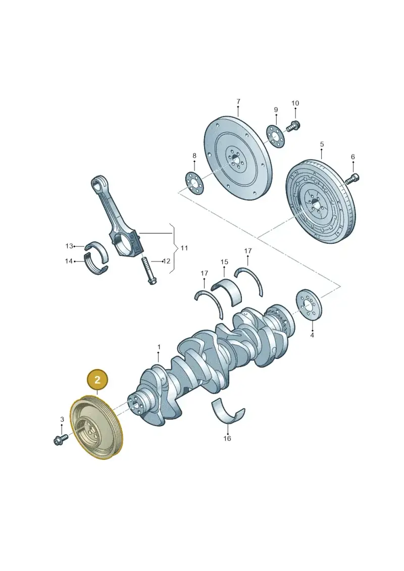 07K105243F — Volkswagen Beetle (2016-2019) diagram 474105600, position 2