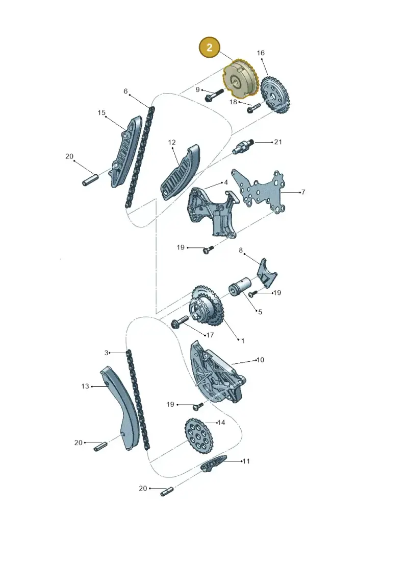 07K109083F — Volkswagen New Beetle             06> (2005-) diagram 449109550, position 2