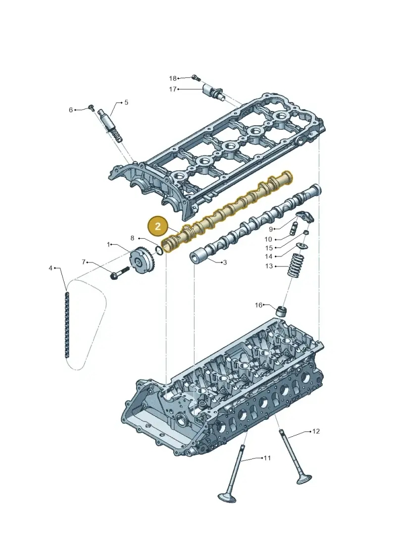 07K109101E — Volkswagen New Beetle             06> (2005-) diagram 449109250, position 2