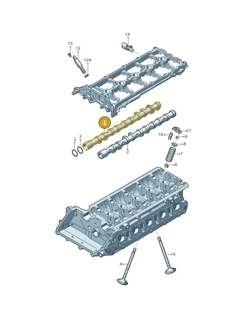 07K109101E — Volkswagen Beetle (2016-2019) diagram 474109350, position 1